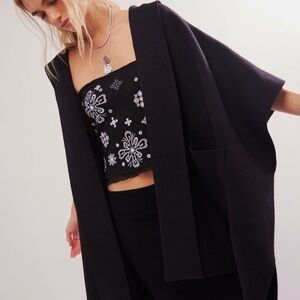 Free People All I Need Cozy Hodded Duster